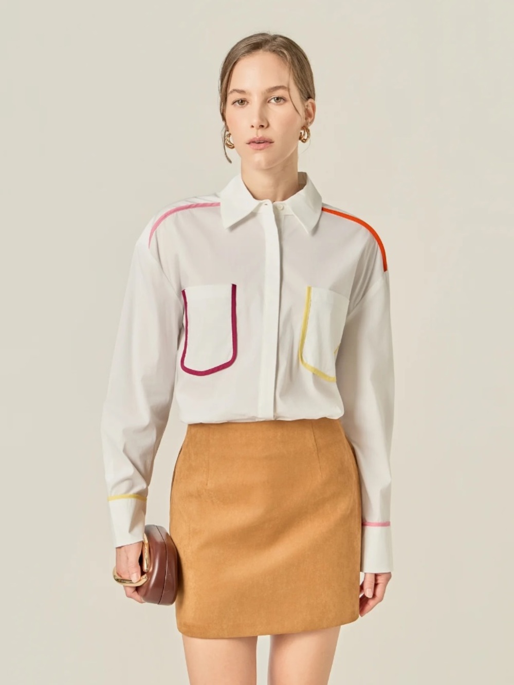 English Factory Flat Binding Detailed Shirt